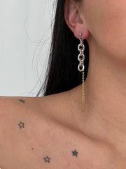 Duo Chain Drop Earrings